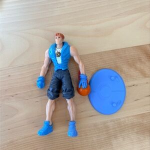 Burger King Action Figure with Blue and Orange Accessories